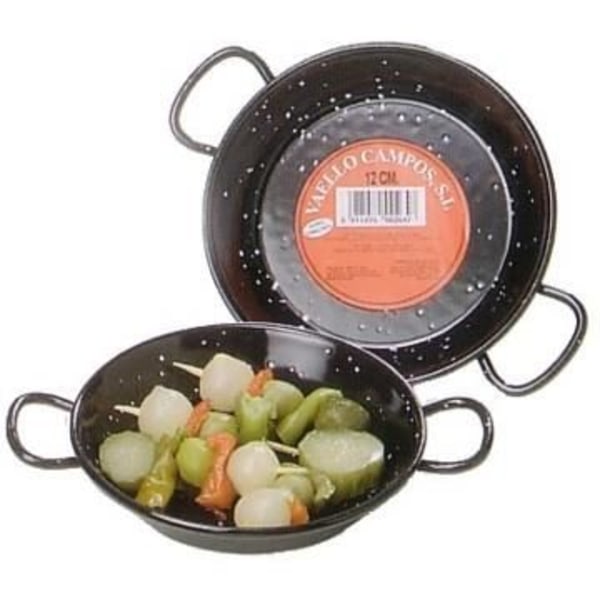 Tapaskål - MÄRKE - 34 cm - Emalj - Diska i diskmaskin - Klassisk stil Svart
