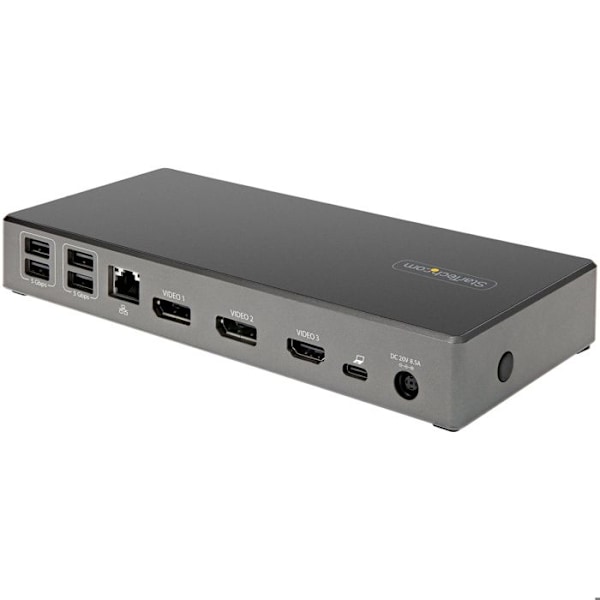 USB Hub - Startech - DK31C2DHSPDUE - 3 Porte - 4K Ultra HD - Sort