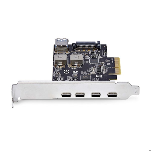 PCIe USB - STARTECH.COM - 5 Porttia - 4x USB-C 10Gbps - 1x USB-A Sisäinen - Musta