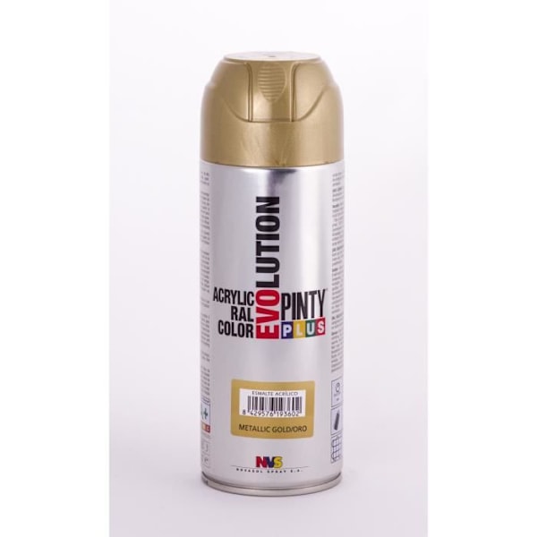 Metallisk akryl spraymaling 400ml guld - Pinty Plus guld