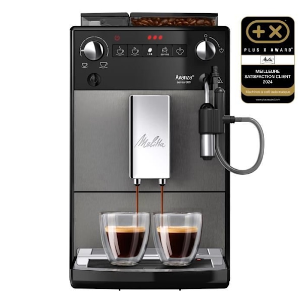 Kaffemaskine - MELITTA - Avanza F270-100 - Vandtank 1,5 L - Kaffegrøntank 250 g - 1450 W - Grå titanium titangrå