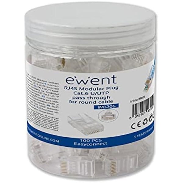EWENT EASYCONNECT MODULAR CAT 6 U/UTP, 100 stk