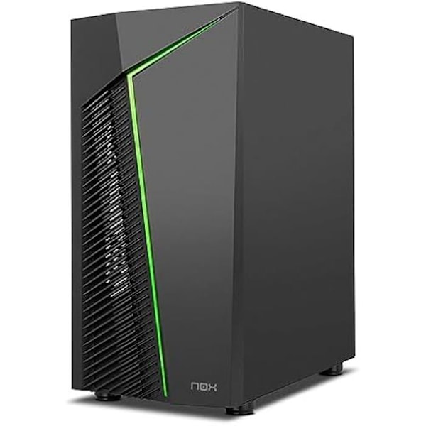 NOX XTREME PRODUCTS Infinity Zeta - M-ATX/ITX ARGB Rainbow Dynamic Mini Tower, karkaistu lasi puoli, tilaa 6 tuulettimelle,