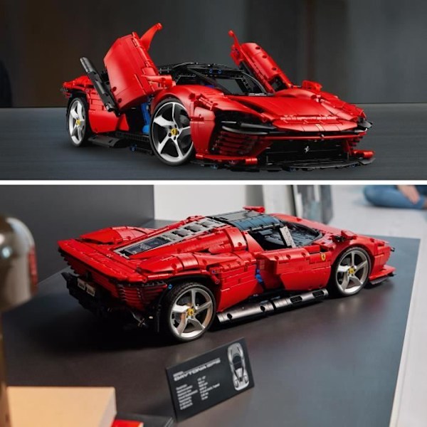 LEGO® Technic 42143 Ferrari Daytona SP3, Modelbil, Bygbar Model, Voksne Röd