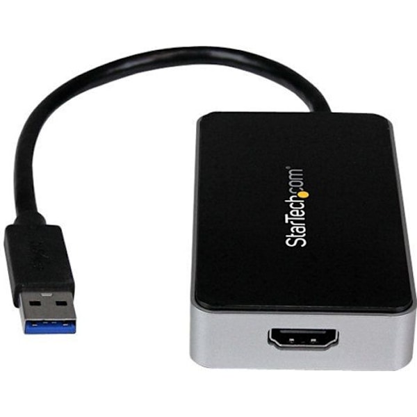 STARTECH USB 3.0 til HDMI Multi-Display Video Adapter til Mac/PC - DisplayLink Certified Eksternt grafikkort - HD 1080p Sort