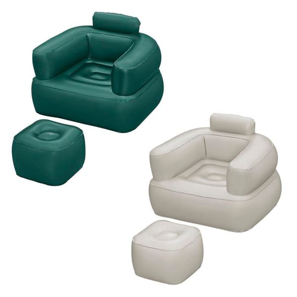 Ilmapallotuoli - Bestway - Comfi Cube - Vihreä - Harmaa - 107x99x80 cm Grön - Grå