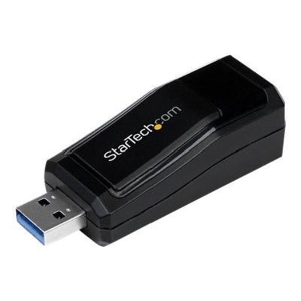 Netværksadapter - STARTECH - USB 3.0 til RJ45 - Gigabit Ethernet - 10/100/1000Mbps - Sort Sort