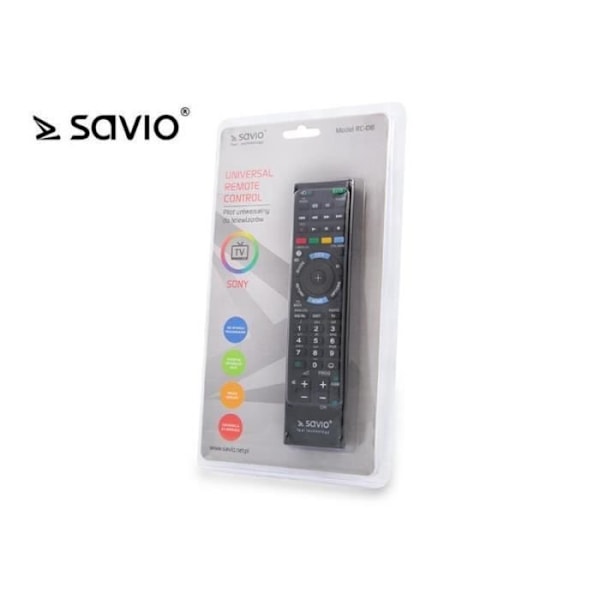 SAVIO RC-08 TV-FJERNBETJENINGTRYK PÅ KNUSTERNE