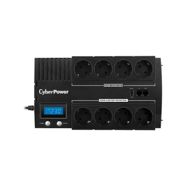 Lader - CYBERPOWER - BR700ELCD - 700VA - 400W - 8 Schuko-stikdåser