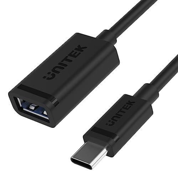 USB-C - USB-A-sovitin - UNITEK - C476BK-1M - 10 Gbps - 60 W - 1 metri