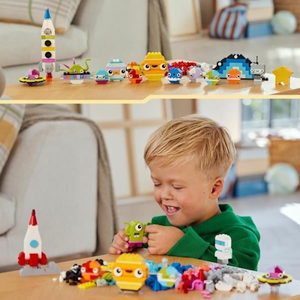 LEGO® 11037 Classic Creative Planets, Solar System Legetøj, Raket Shuttle Byggesæt Flerfärgad