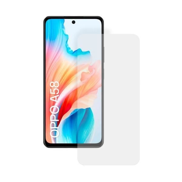 Näytönsuojus - KSIX - OPPO A58 - Karkaistu lasi - Naarmuuntuva suoja - Nopea asennus