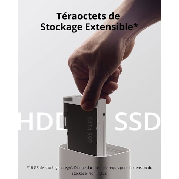 eufy Security eufyCam S330 - WiFi-valvontakamera - 4K-resoluutio - Aurinkoenergia - Värillinen yönäkö - Vaatii HomeBase 3:n Sort og hvid