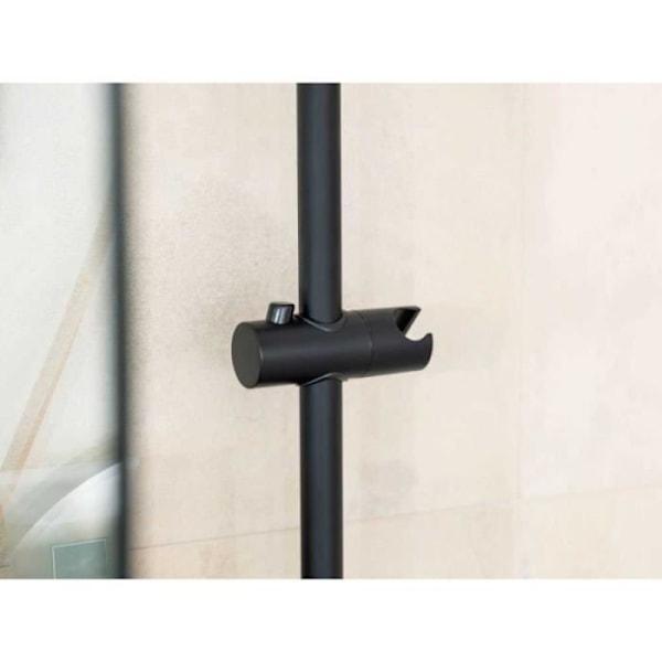 Støtte til brusehoved - Wenko - Libertà - Sort - L 12,3 x H 4,7 x P 3,9 cm Svart