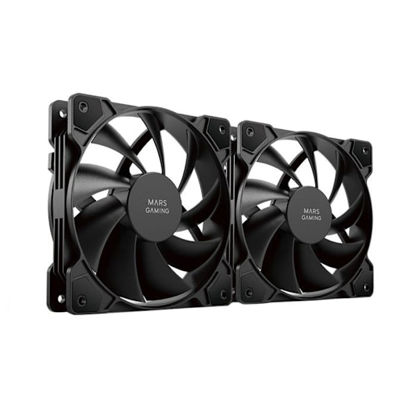 MARS GAMING Set med 2 Ventilationssystem Svart
