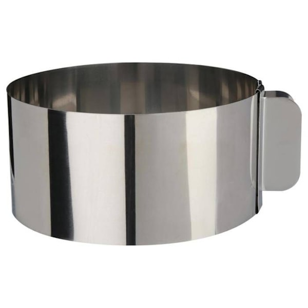 Springform - Rostfritt stål - Utdragbar 16cm till 30cm - Höjd 7,5cm - Kompatibel med diskmaskin Pengar