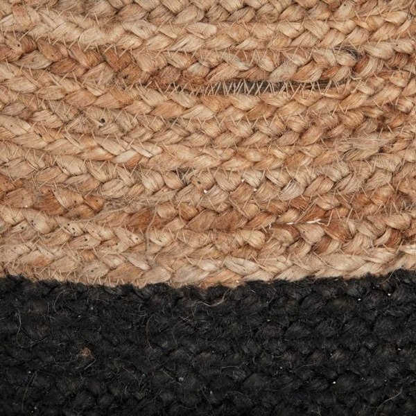 Tæppe "Mood" bicolor - 120 cm - Polyester - Beigefarvet Svart