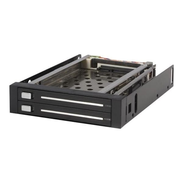 STARTECH.COM Irrotettava 3,5" teline ilman laatikkoa kahdelle 2,5" kiintolevylle - 3,5 tuuman takapaneeli - Pikavaihto