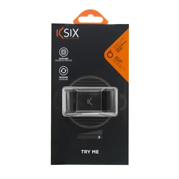 SORT 360° VENTILATIONSSTØTTE TIL KSIX SMARTPHONE Svart