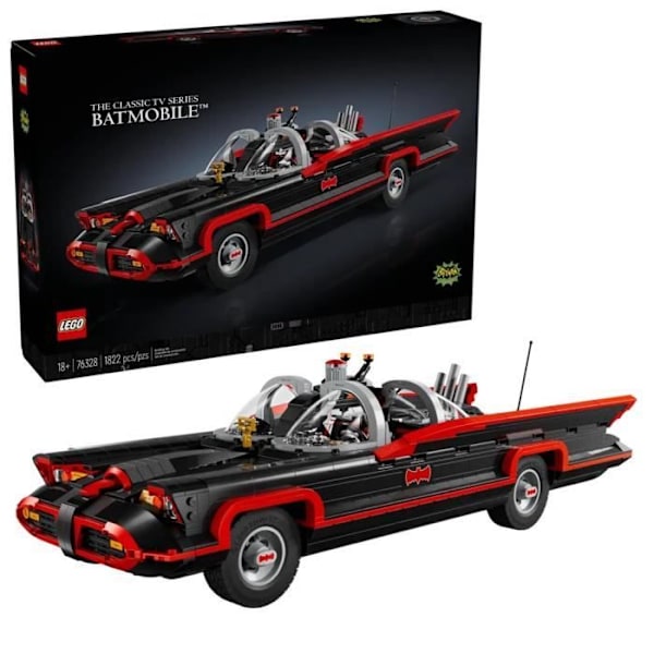 LEGO BATMAN 76328 La Batmobile fra den klassiske tv-serie Svart grå