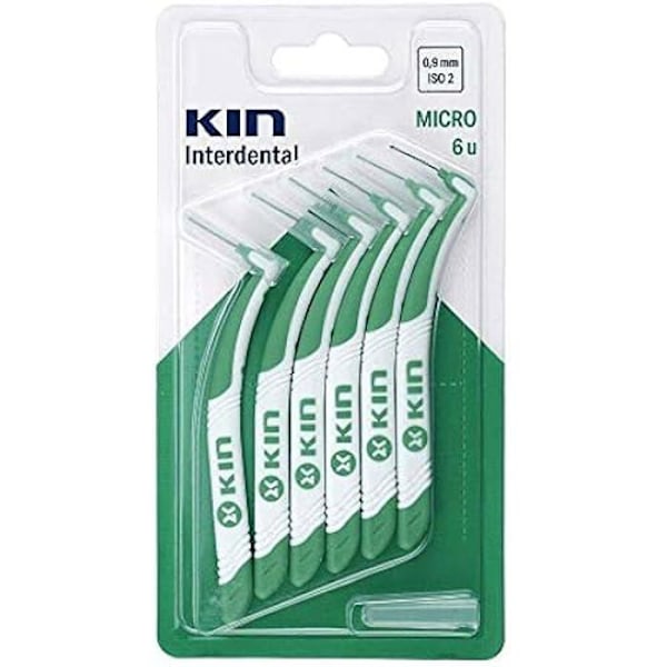 Kin Interdentaalinen hammasharja 0,9 mm (6 kpl) - KIN - Määrä: 6 - Paino: 16,35 g