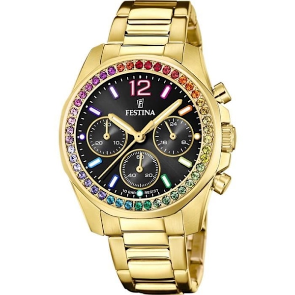Ur - Festina - F20609/3 - Rustfrit stål - Mineralglas - Analogisk