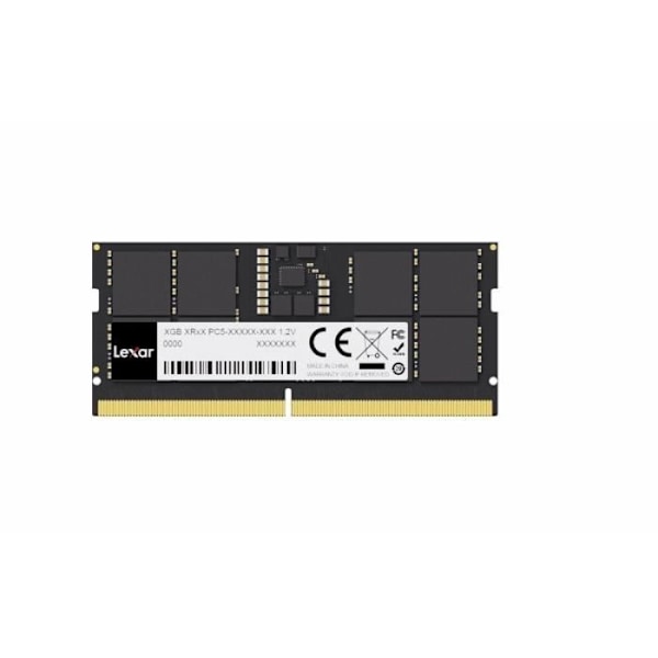 Lexar Notebook-hukommelse DDR5 SODIMM 16GB(1*16GB)-5600 CL46 - 0843367132454
