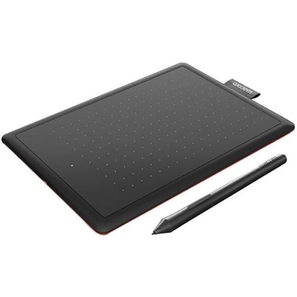 Wacom grafiktablet Pen grafiktablet - 21 centimeter - 1024 trykniveauer - Sort og rød - Windows/Mac OS/C Svart