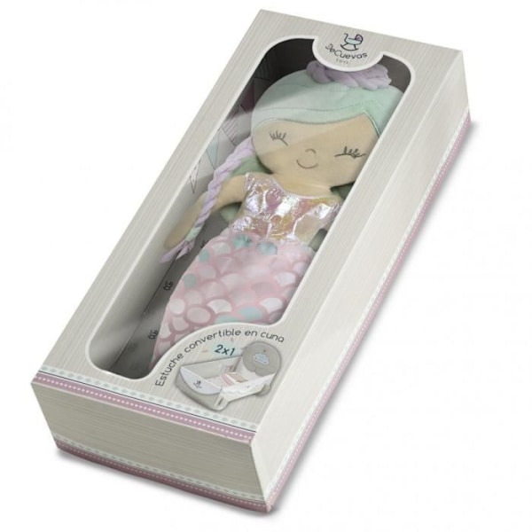 Docka - Decuevas Toys - 20041 - Ocean Fantasy-kollektion - Rosa - Plysch - Färgglad låda