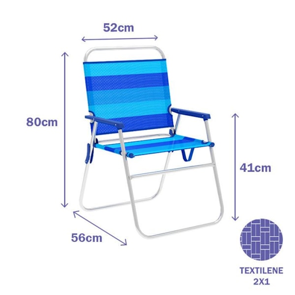 Mutibleu foldbar strandstol - Marbueno