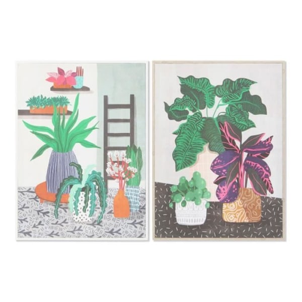 Ramme DKD Home Decor Canvas (2 stk) (52 x 2,7 x 72 cm)