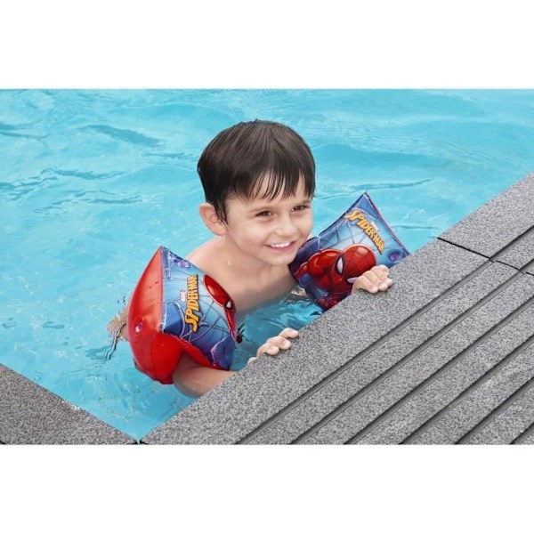 Uima-asusteet - BESTWAY - Spider-Man - 17x12x15 cm - 3-6 vuotta - Veden turvallisuus rød/blå/sort