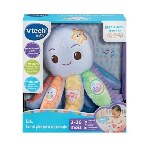 VTECH LILA, MUSIKAALINEN VALO-OCTOPUS