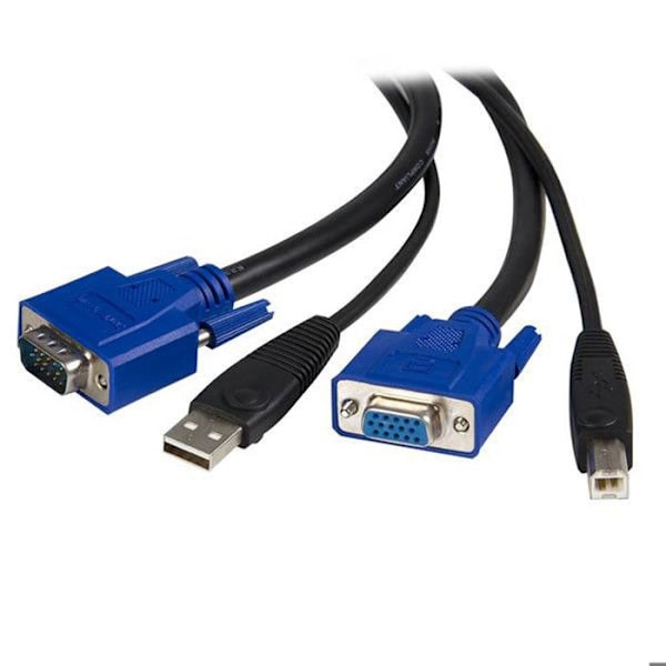 KVM-kaapeli - StarTech - 1.80m - USB 2 in 1 - HD-15 (VGA) - Näppäimistö/hiiri/videokaapeli