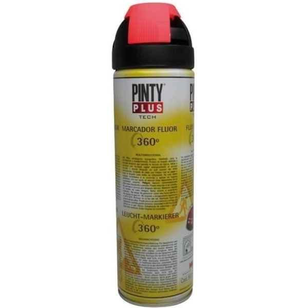 Sprayfärg - PINTY - Kirscheröd T184 - Multidirektionell ventil - Hög ljusstyrka Körsbärsröd T184