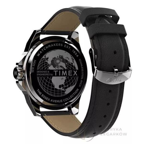 TIMEX Ur - Mænd - TW2V43200 - Sort Læder - Vandtæt 5 ATM Svart