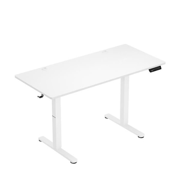 Bureau Assis Debout - HUZARO - HERO 8.2 - Vit - Ergonomisk - MDF Kol 18mm Vit