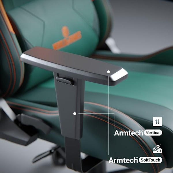 Diablo X-One 2.0 Gaming Stole Gamer Kontorstol Justerbare Armlæn Ergonomisk Design (World of Tanks, Normal)