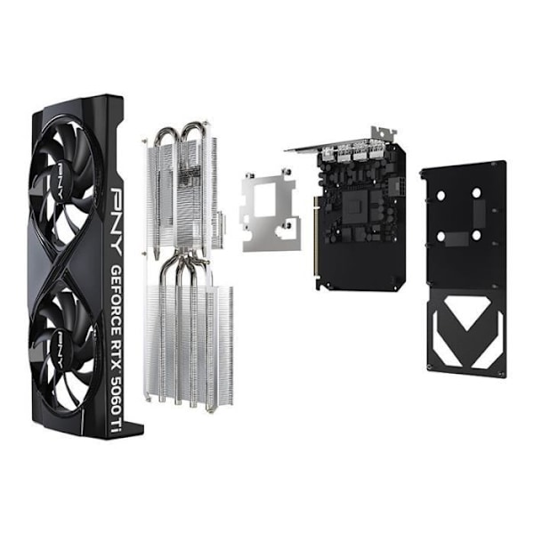 PNY - Grafikkort - GeForce RTX™ 5060 Ti - 16GB - Overclocked Dual Fan DLSS 4