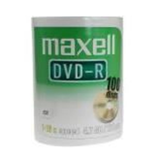 DVD-R 16X - MAXELL - Spindle med 100 - Kapacitet 4.7 Go