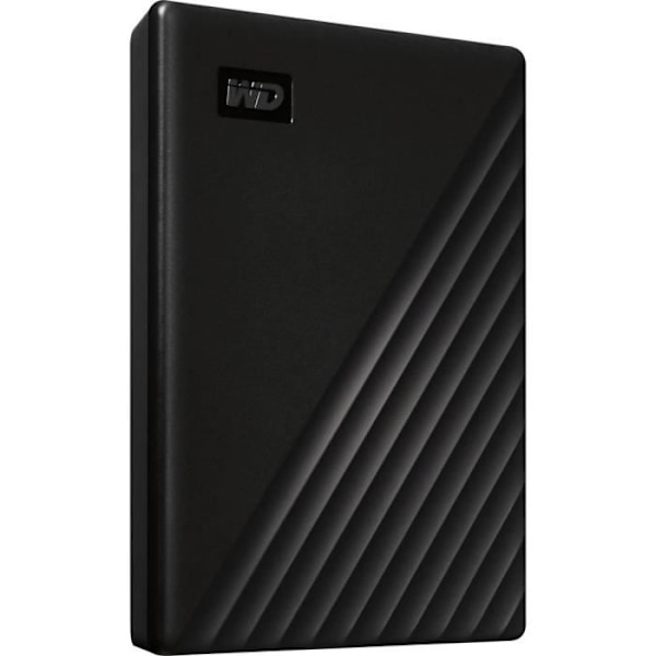 Wd My Passport 2TB bærbart drev ekstern harddisk (sort)