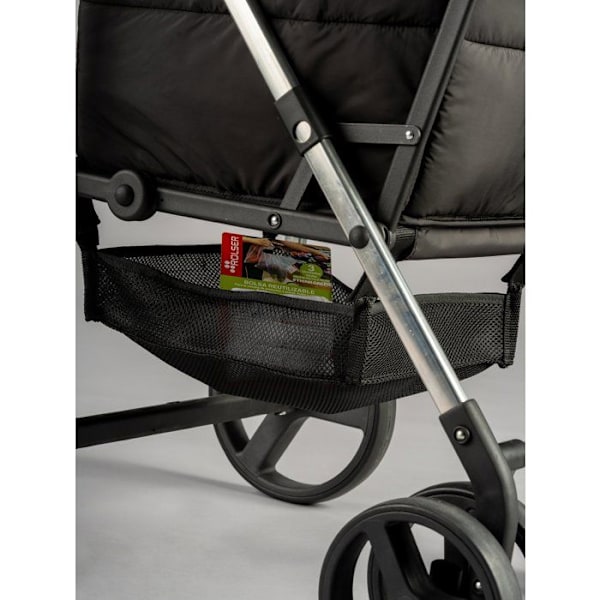 BB BASKET TWEED marine - Sammenklappelig kørepose - 4 hjul - Sort - Moderne design, let og robust struktur, stort indhold Noir PL