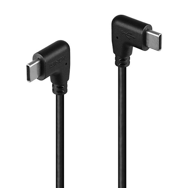 LINDY USB C-kabel buet til USB type C buet - 1m sort