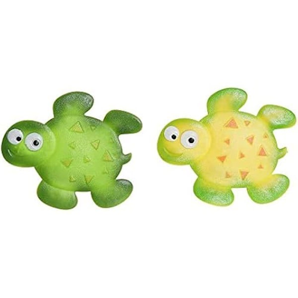 Bademåtte - DKD HOME DECOR - Skildpadde - Gul Grøn - PVC - 11,5 x 1 x 10 cm Flerfärgad
