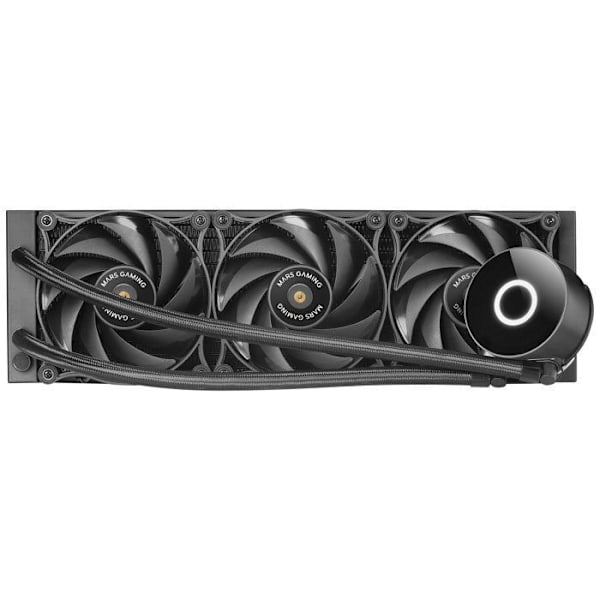 Væskekøling - Mars Gaming - ML-PRO360 - 600W TDP - 3 stille blæsere - Sort Svart