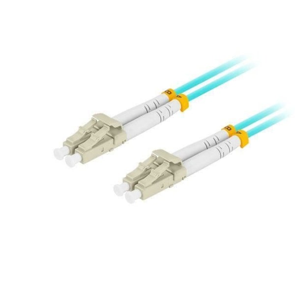 Fiber optisk kabel - Lanberg - Mm Lc-Upc-Lc-Upc - Duplex - 1m - Aqua Blå