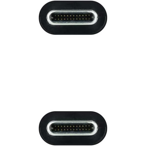 Nanokabel NANOCABLE USB 3.1 Gen2-kabel, sort, 1,5 m, 10 Gbps 5A, 4K-60Hz, USB-C-M-USB-C-M