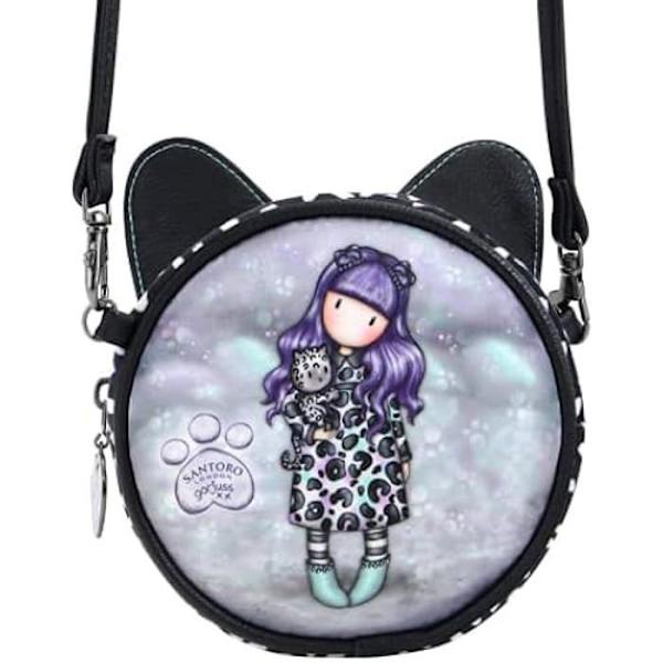 Safta Gorjuss Smitten Kitten Unisex børneskuldertaske - Multicolor - M Flerfärgad