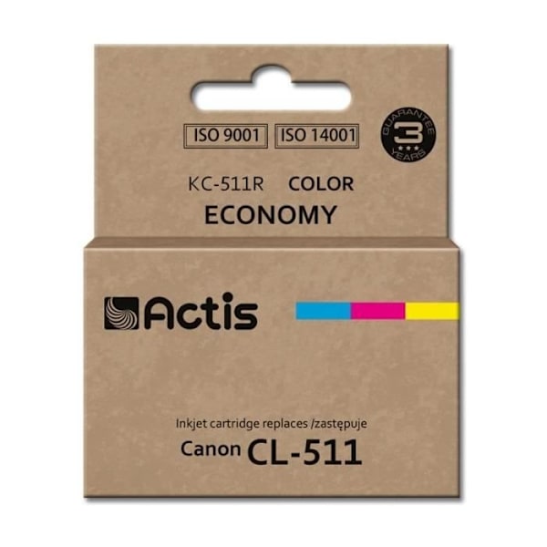 Inktpatron i farven ACTIS KC-511R til Canon printer (erstatning for Canon CL-511)