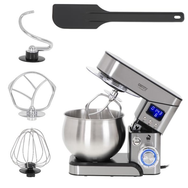 Robot Culinaire - Camry - 4223 - 2000W - 5 Liter - 6 Hastigheder SILVER